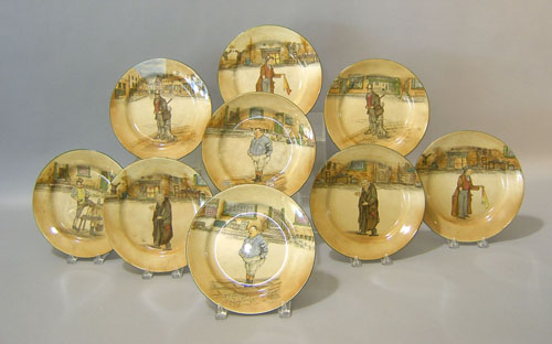 Appraisal: Nine Royal Doulton Dickensware plates dia