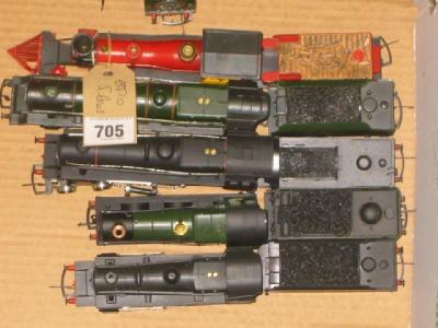 Appraisal: Five playworn Hornby locomotives including - - Old Time American