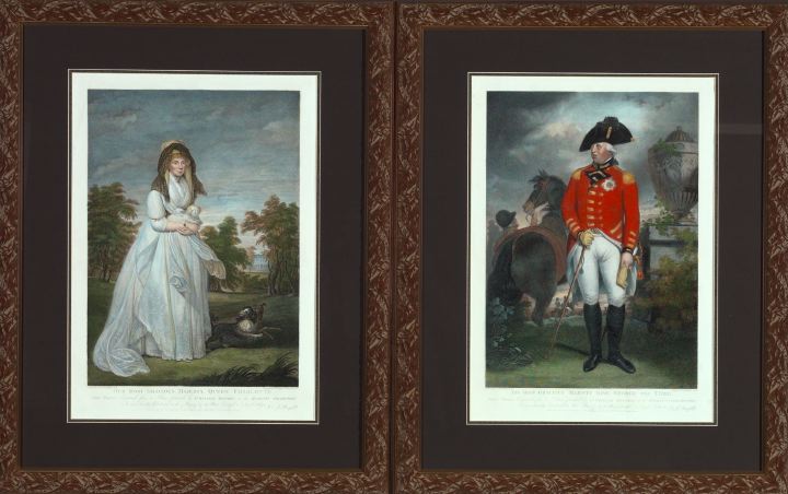 Appraisal: After WiIlliam Hogarth British - Queen Charlotte and King George