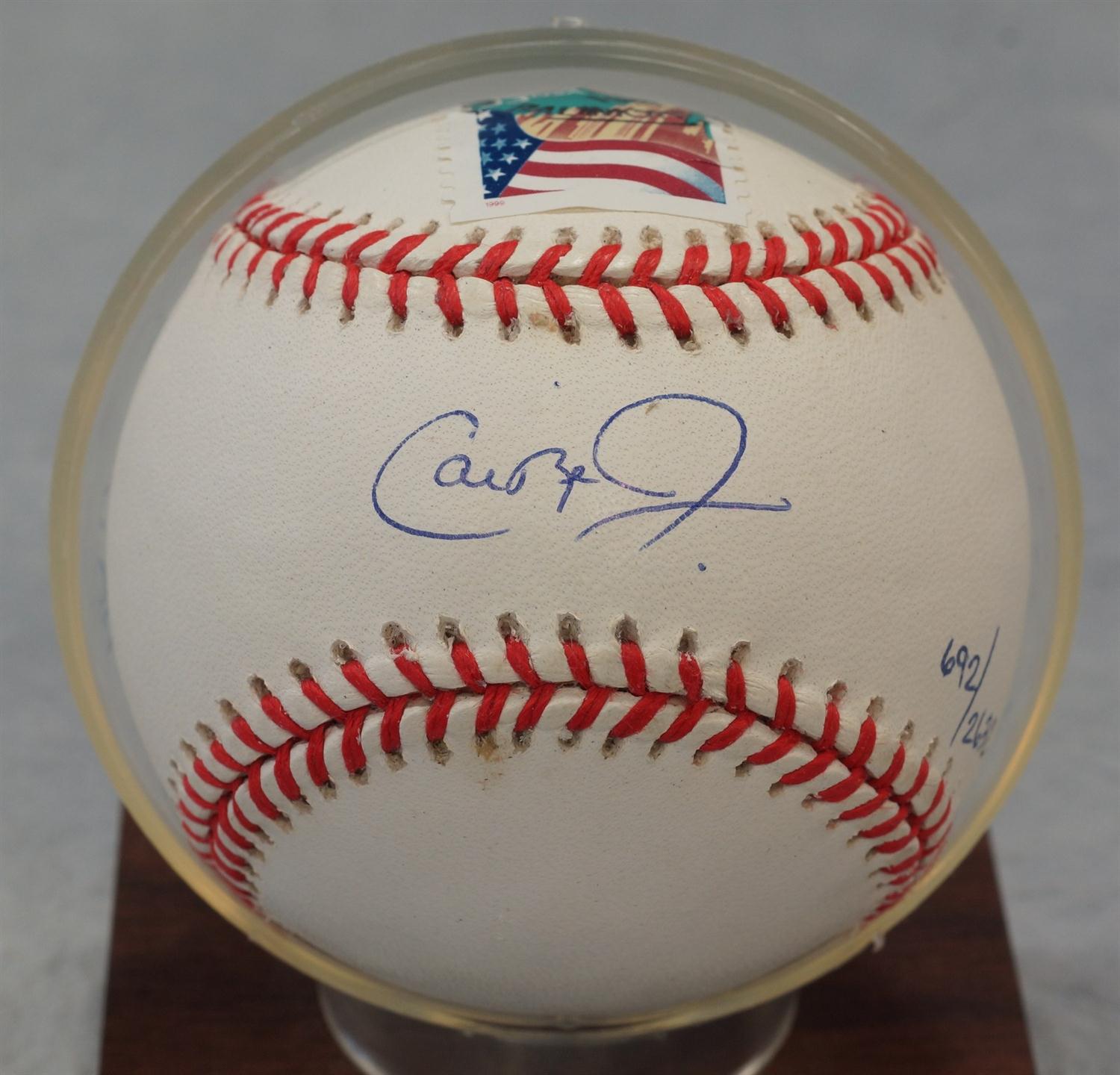 Appraisal: Cal Ripken Jr Autographed 'd Ball with Ken Goldin -