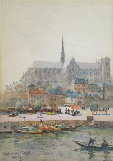 Appraisal: JAMES GARDEN LAING R S W SCOTTISH - AMIENS CATHEDRAL