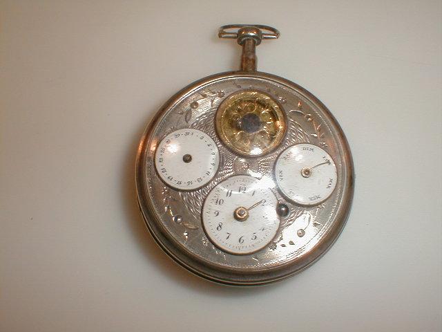 Appraisal: A thC French silver cased pocket watch with three enamel