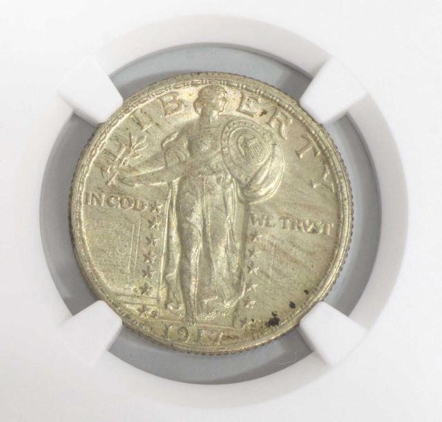 Appraisal: United States S Standing Liberty quarter type housed in NGC