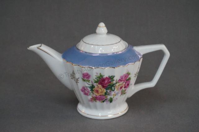 Appraisal: Norleans Bone China Rose Pattern Teapot Norleans China of Japan