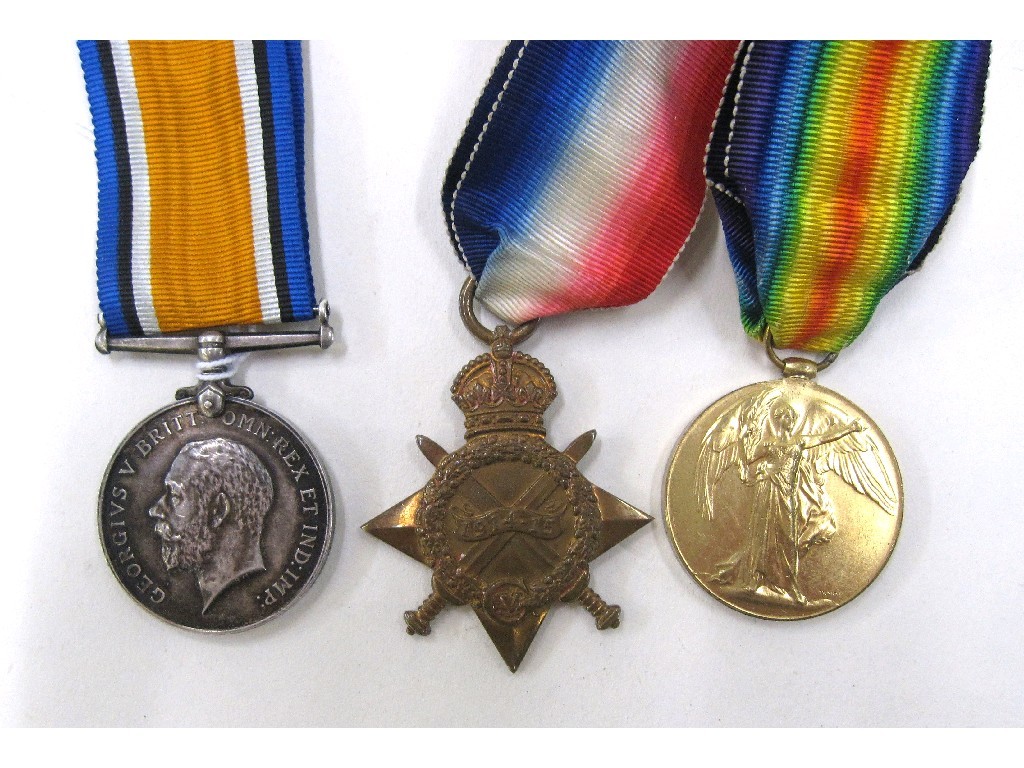 Appraisal: Group of WWI medals and a star to E S