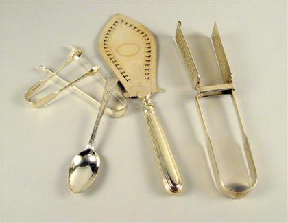 Appraisal: Assorted Georgian sterling silver flatware pieces various dates and makers