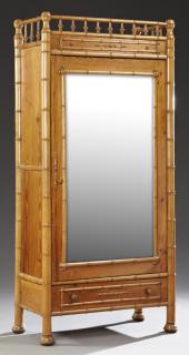 Appraisal: French Henri II Style Faux Bamboo Pitch Pine and M