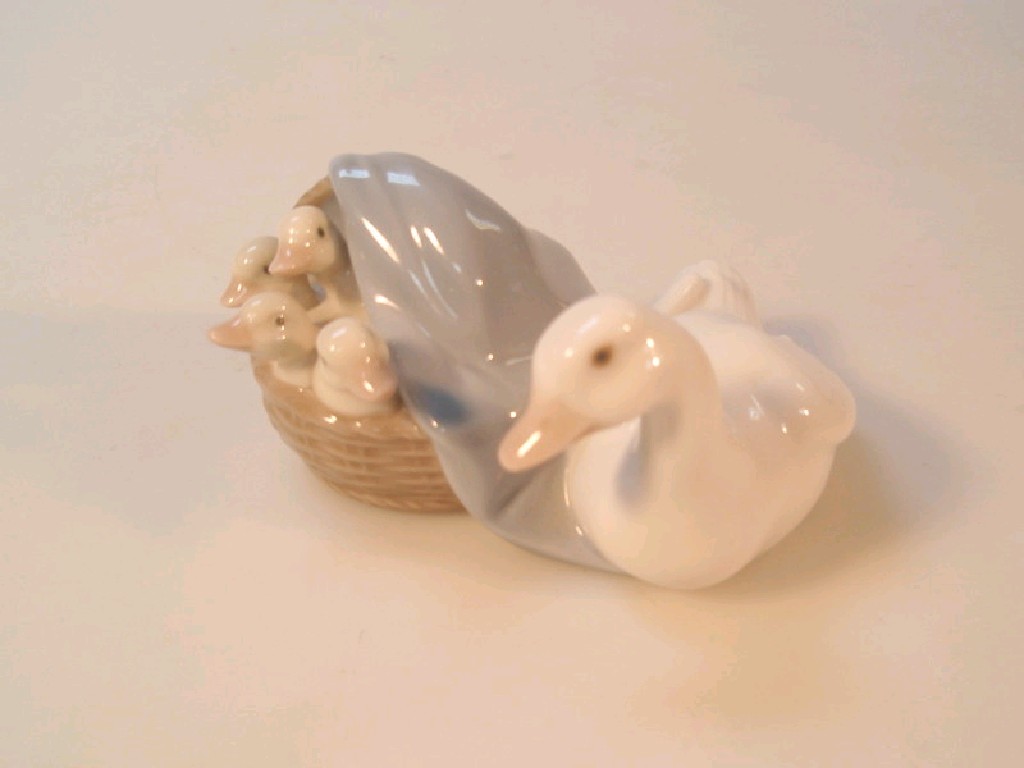 Appraisal: A Lladro figure of a duck and ducklings