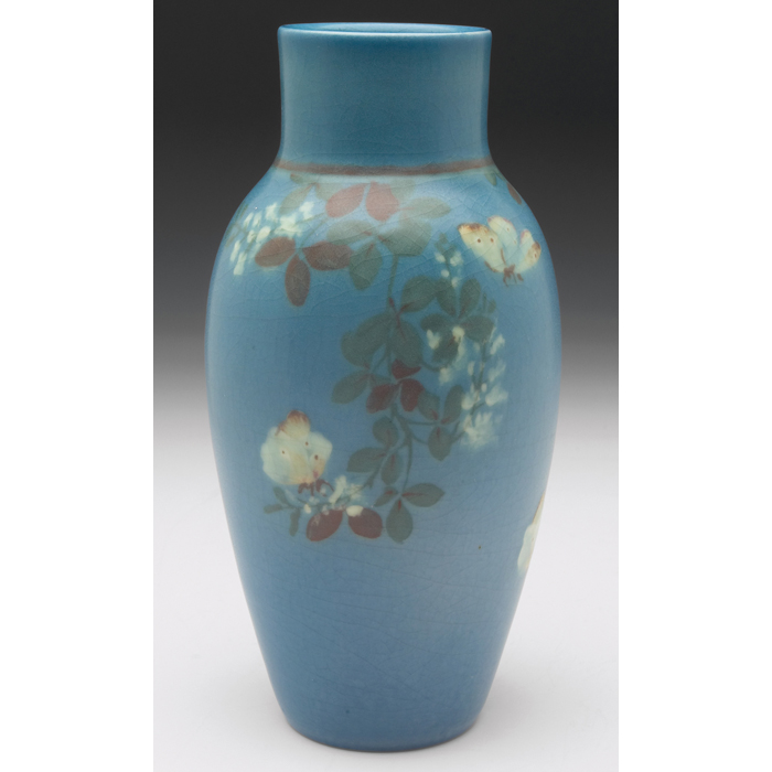 Appraisal: Unusual Rookwood vase painted by Margaret Helen McDonald decorated in