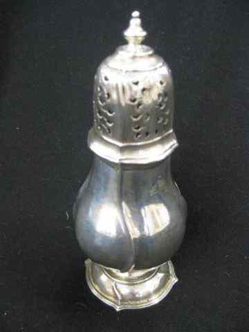 Appraisal: English Sterling Silver Muffineer orsugar shaker hallmarked '' fancy openwork