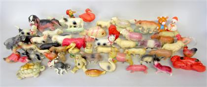 Appraisal: Very large collection of animals sealife and bird celluloid toysComprising