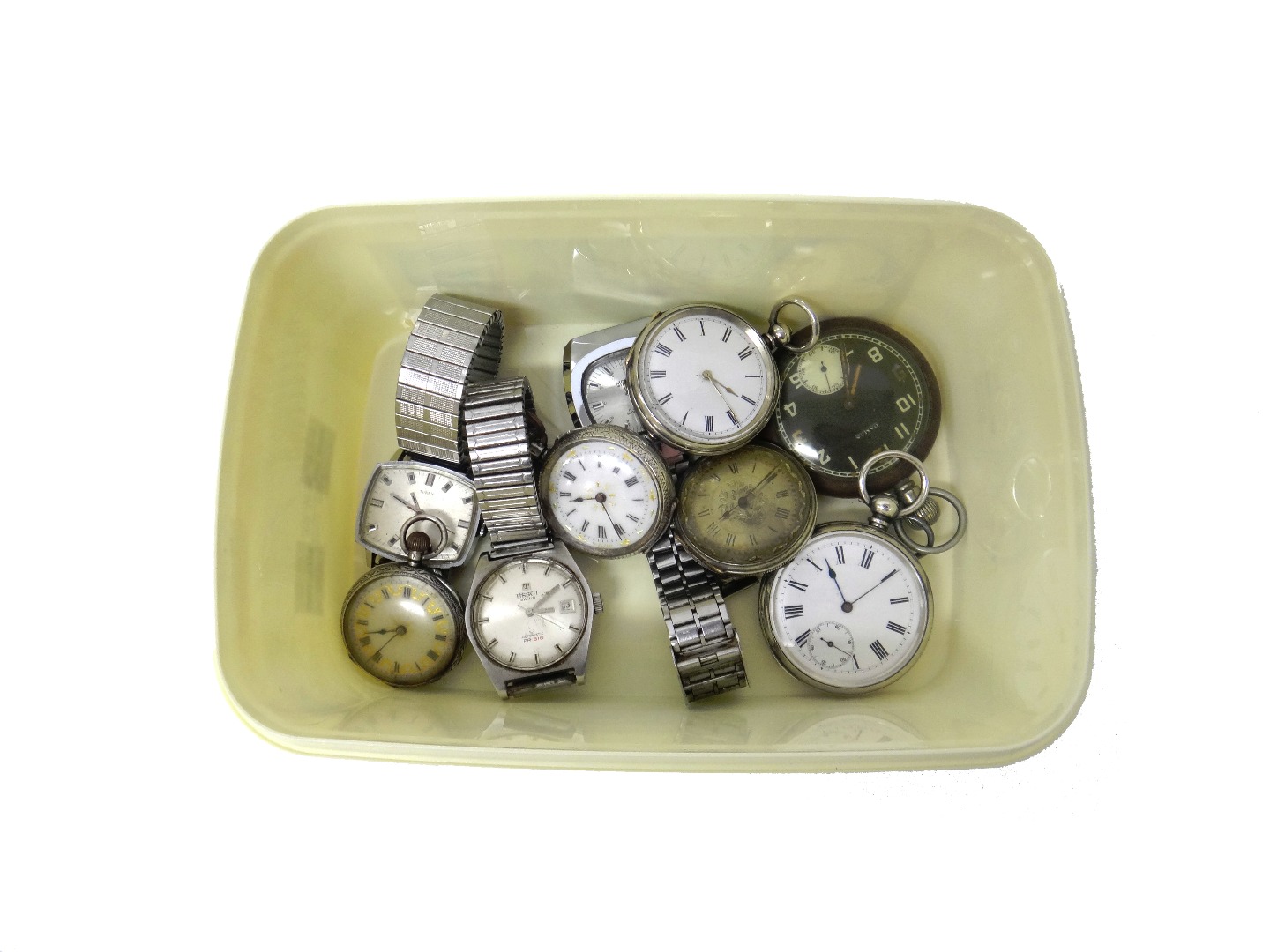 Appraisal: A silver cased key wind openfaced pocket watch the case