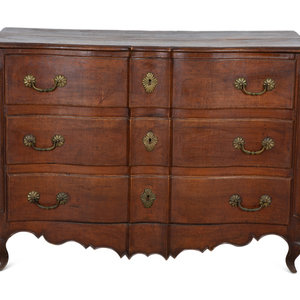 Appraisal: A French Provincial Carved Walnut Commode th Century Height x