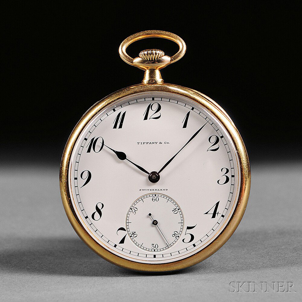 Appraisal: kt Gold Tiffany Company Pocket Watch by Patek Philippe Switzerland