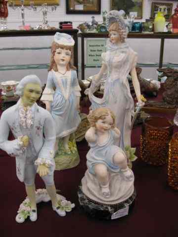 Appraisal: Bisque Figurines handpainted tallest is ''