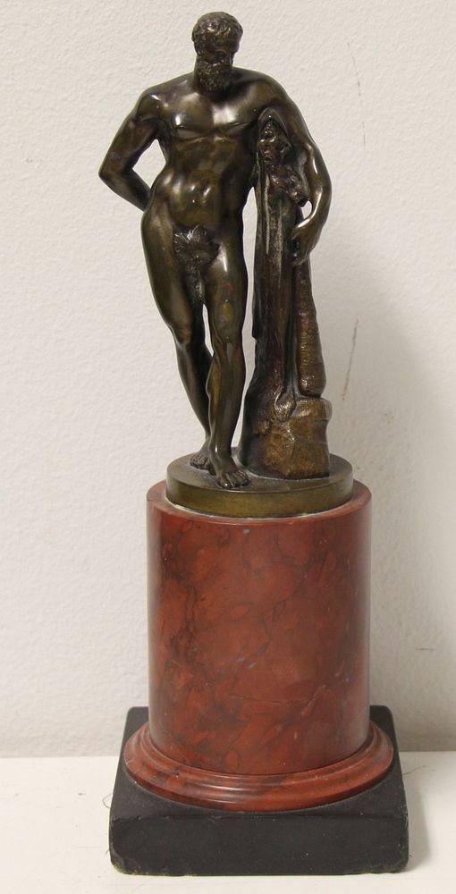 Appraisal: Antique Classical Bronze Sculpture Nice original patina and well executed