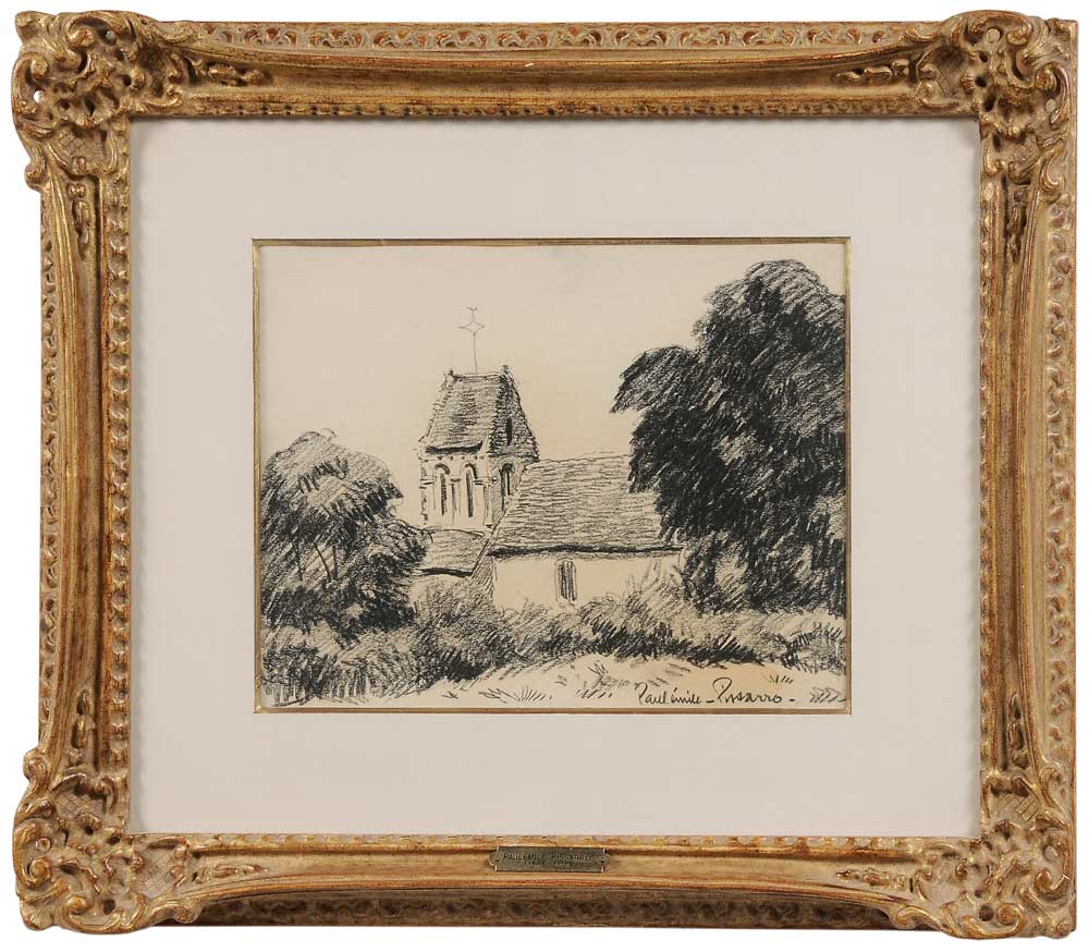 Appraisal: Paul- mile Pissarro French - L' glise signed lower right