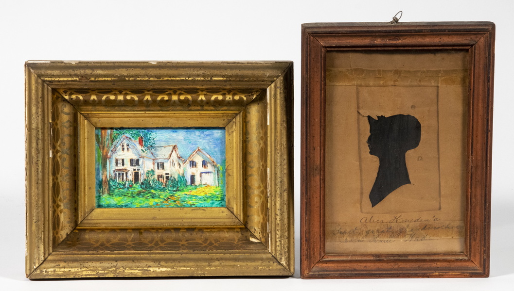 Appraisal: SMALL FRAMED PIECES Framed Items from a Maine Estate incl