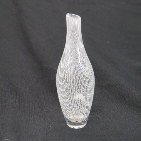 Appraisal: Italian Art Glass Vase internal white drapery decoration excellent