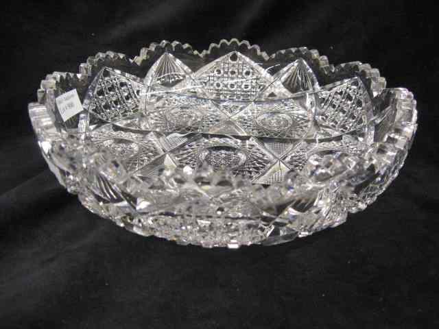 Appraisal: Clark Cut Glass Bowl signed brilliant period '' diameter ''