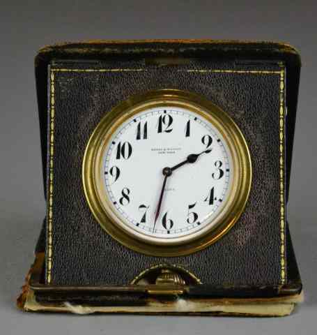 Appraisal: Udall Ballou Day Adjustable ClockThis Udall Ballou New York travel