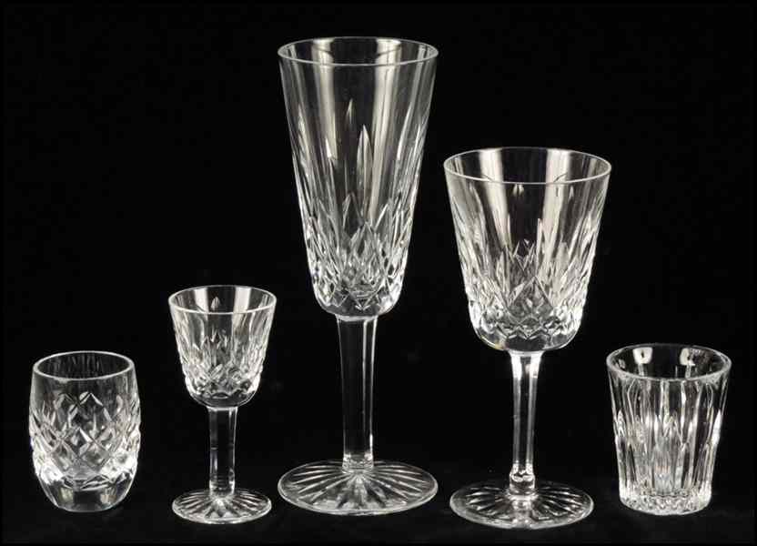 Appraisal: WATERFORD CRYSTAL STEMWARE IN THE LISMORE PATTERN Comprising four wine