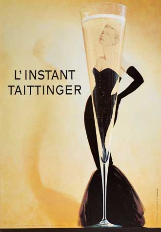 Appraisal: ANONYMOUS L'INSTANT TAITTINGER x inches x cm Affiche Europeenne St