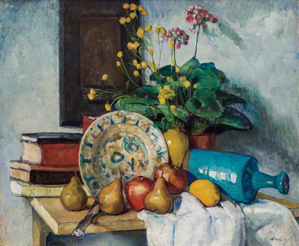 Appraisal: LEON KROLL American - Still Life with Fruit Flower and