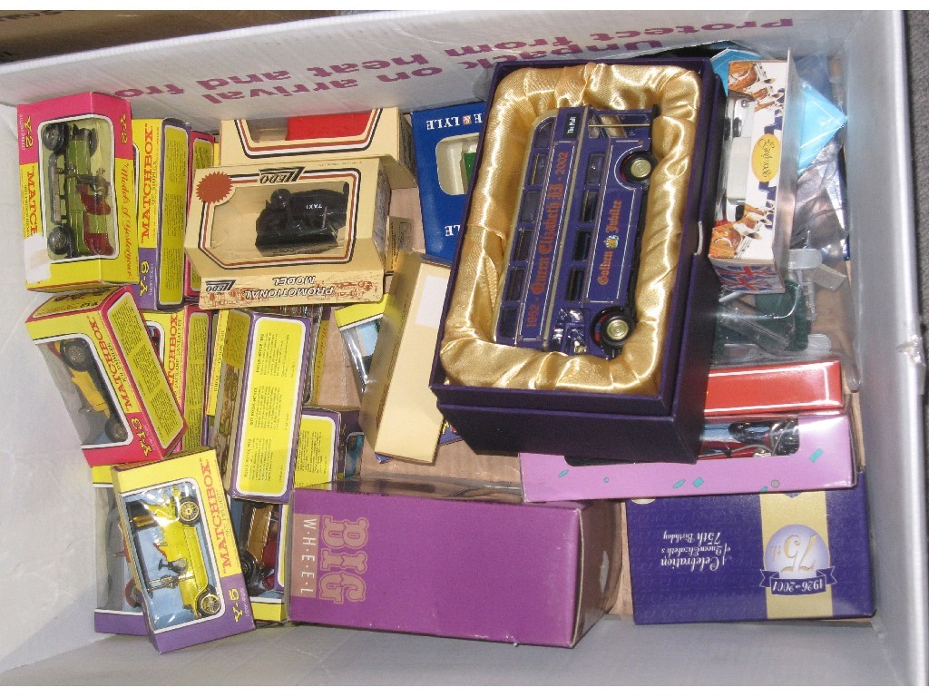 Appraisal: Lot comprising assorted boxed Matchbox and Lledo models