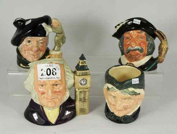 Appraisal: Royal Doulton Small Character Jugs John Doulton D Granny D