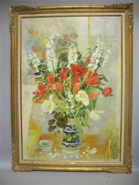 Appraisal: LE PHO VIETNAM - FRANCE STILL LIFE OF FLOWERS -