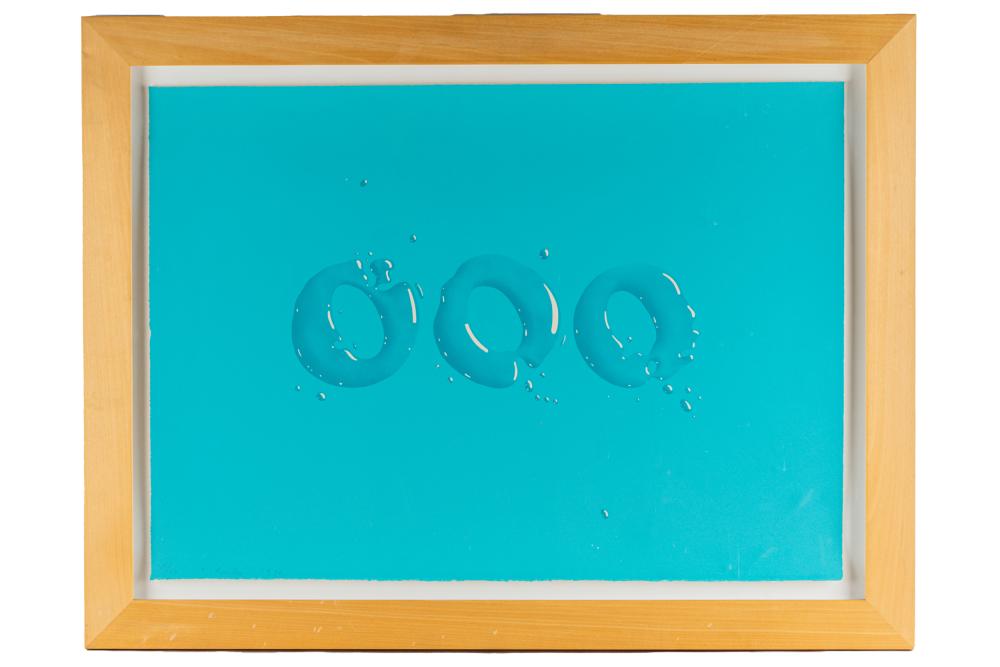 Appraisal: EDWARD RUSCHA B E lithograph printed in colors signed in