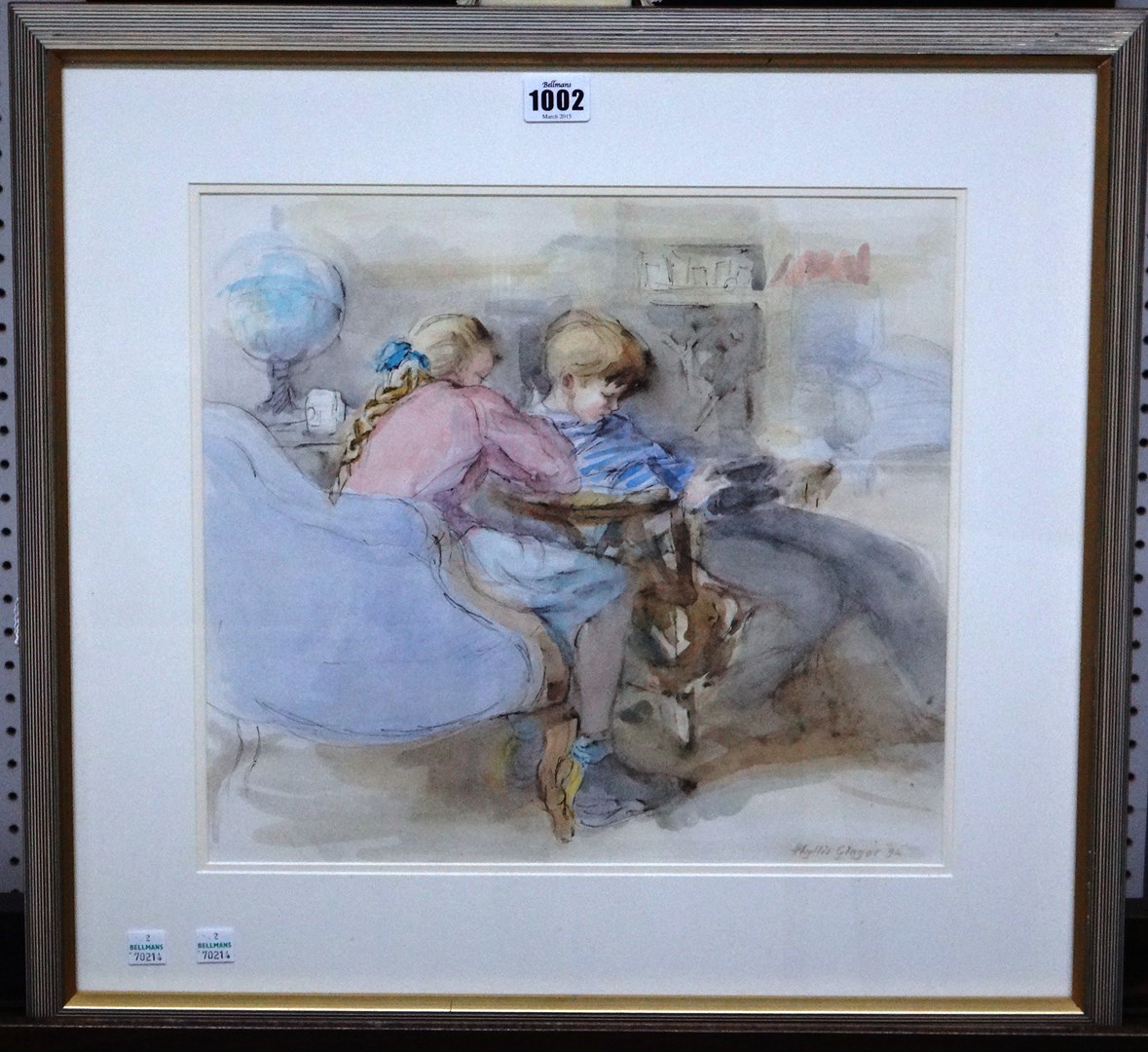 Appraisal: Phyllis Ethel Ginger - Video Games watercolour and pen and