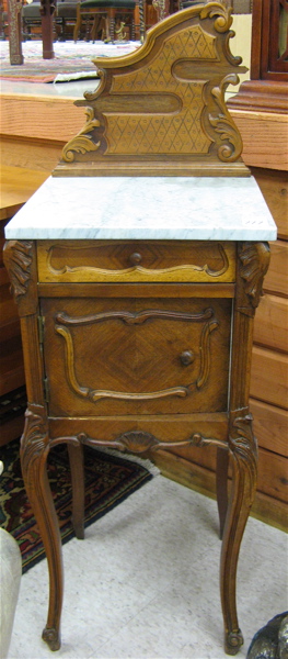 Appraisal: LOUIS XV STYLE BEDSIDE STAND Austrian c The stands has