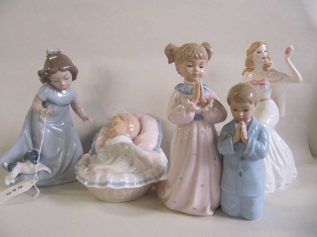 Appraisal: Doulton figure Anna HN Nao figure and two others