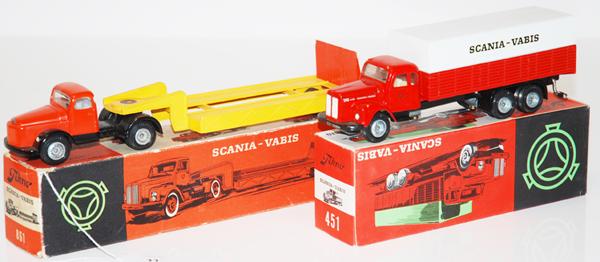 Appraisal: TWO TEKNO MODELS INCLUDING TEKNO SCANIA-VABIS SCANIA-VABIS E-M BOXES G-VG