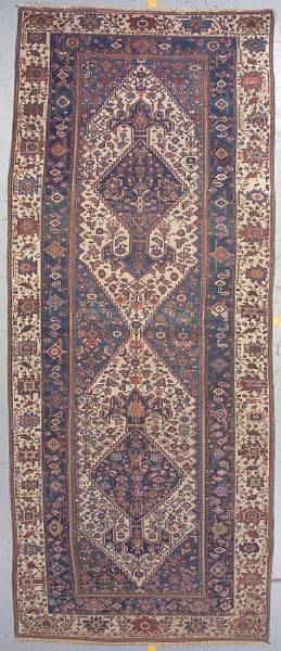 Appraisal: A Bakhtiari long carpet Southwest Persia first quarter th century