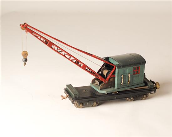 Appraisal: Lionel Standard Gauge Crane peacock red boom no box