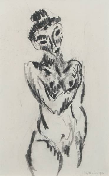 Appraisal: n a Max Weber Polish - Untitled Female nude signed