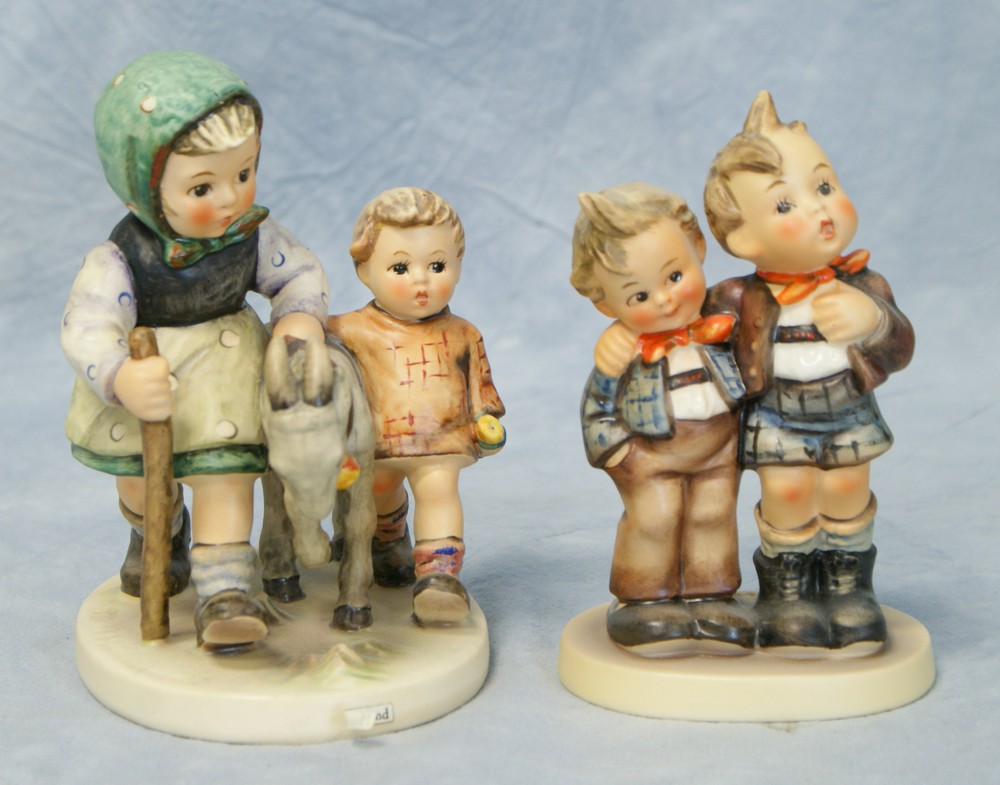 Appraisal: Goebel Hummel Figurines Homeward Bound No TMK- Max Moritz slight