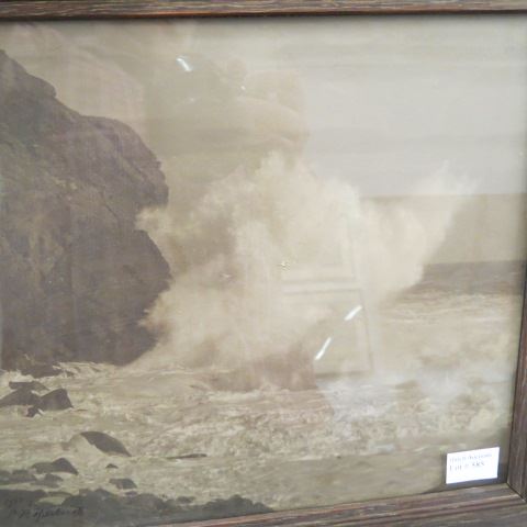 Appraisal: Samuel P R Triscott Silvertone Photograph rocky shoreline signed image