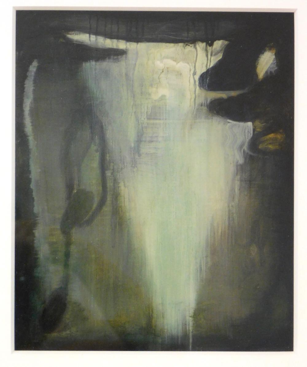 Appraisal: Brenda Goodman American b Untitled oil on paper abstract of