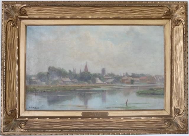 Appraisal: L D ELDRED FAIRHAVEN ARTIST LEMUEL OIL PAINTINGON CANVAS TITLED