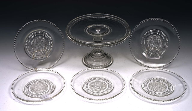 Appraisal: Rene Lalique French - 'Nippon' comport and five side plates