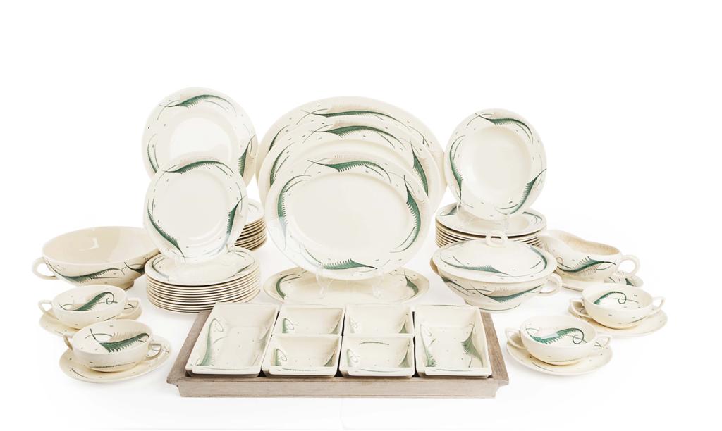 Appraisal: SUSIE COOPER - 'BRACKEN' PATTERN PART DINNER SERVICE S comprising