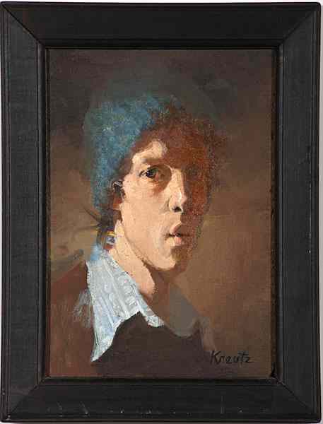 Appraisal: Portrait by Gregg Kreutz Gregg Kreutz b th Century Oil