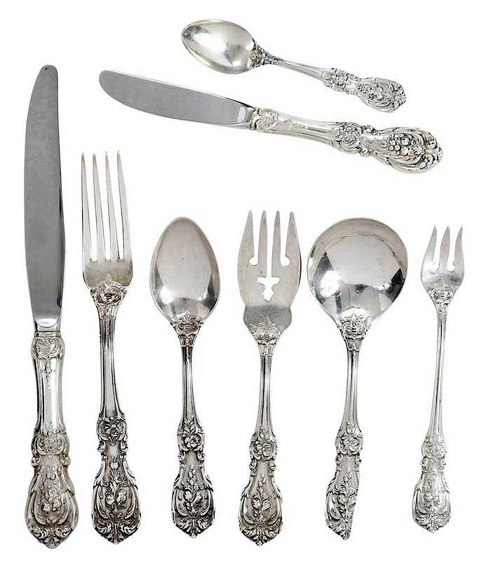 Appraisal: Francis I Sterling Flatware Pieces American th century including seven