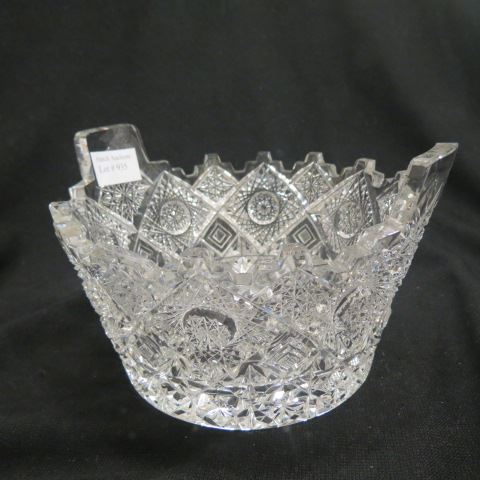 Appraisal: Clark Prima Donna Cut Glass Ice Tub brilliant period elaborate