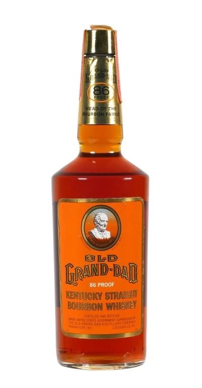 Appraisal: Unopened bottle of Old Grand Dad Kentucky bourbon whiskey proof