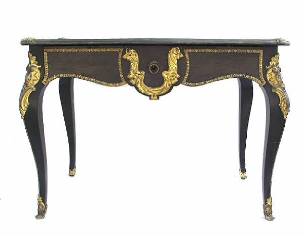 Appraisal: A Louis XV style gilt bronze mounted bureau plat height